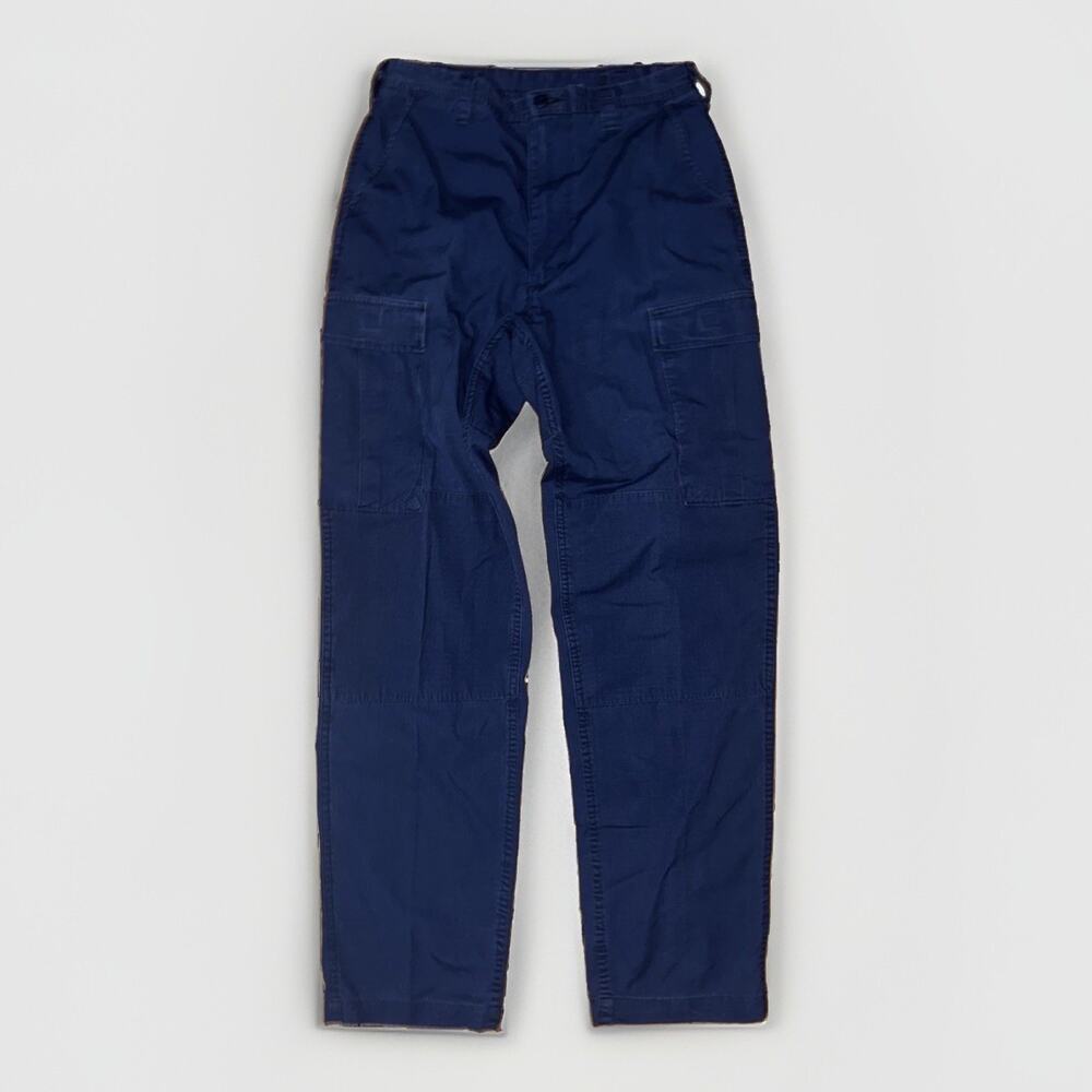 Vintage Y2K USCG Coast Guard ODU Cargo Pants Medium Long Navy Blue Ripstop 30x35